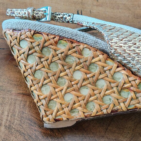 PRADA Woven Wedge Sandals - Picture 4 of 10